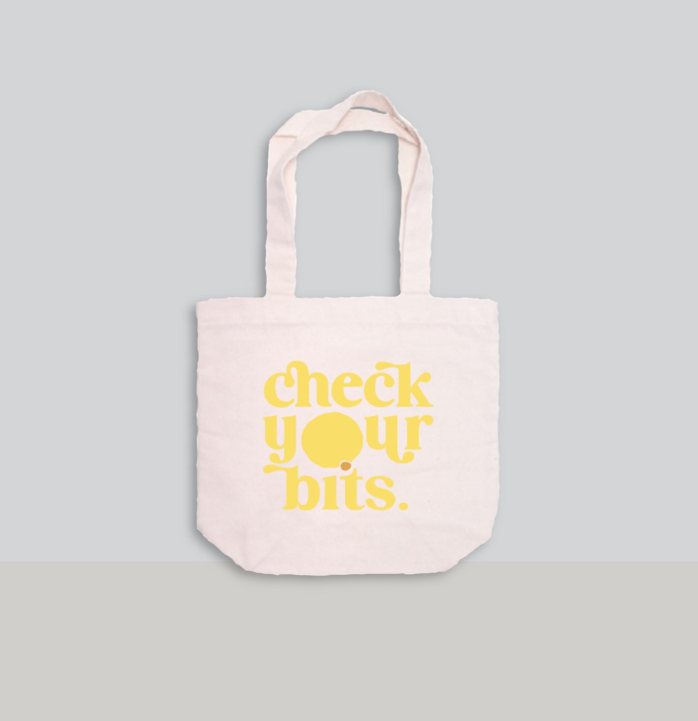 Branded Tote – White